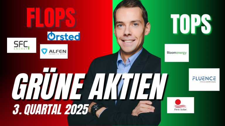 Grüne Aktien Tops und Flops 3. Quartal 2025
